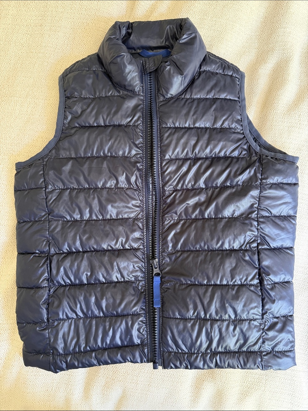 Primary Navy Quilted Kids Puffer Vest